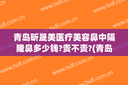 青岛昕晟美医疗美容鼻中隔隆鼻多少钱?贵不贵?(青岛整形隆鼻手术)