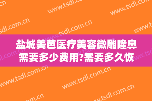 盐城美芭医疗美容微雕隆鼻需要多少费用?需要多久恢复?(盐城美芭美容怎么样)