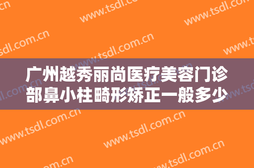 广州越秀丽尚医疗美容门诊部鼻小柱畸形矫正一般多少费用?有哪些优势?