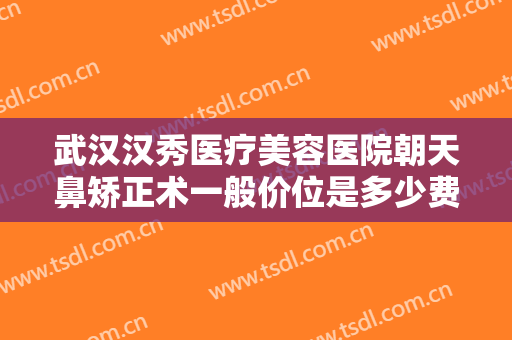 武汉汉秀医疗美容医院朝天鼻矫正术一般价位是多少费用?有哪些优势?