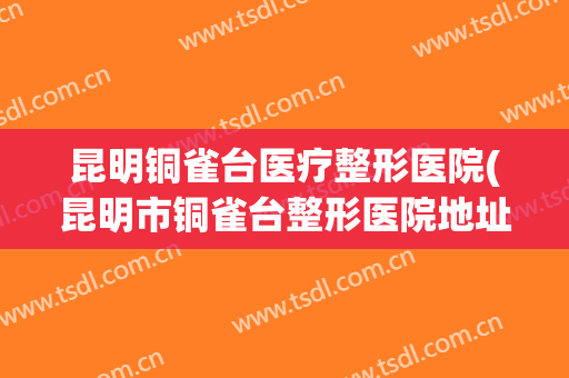 昆明铜雀台医疗整形医院(昆明市铜雀台整形医院地址)