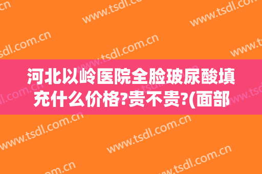 河北以岭医院全脸玻尿酸填充什么价格?贵不贵?(面部填充玻尿酸价格)