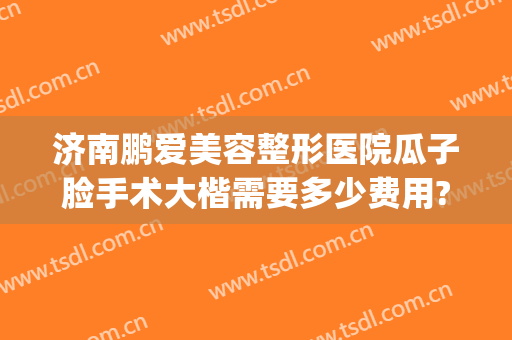 济南鹏爱美容整形医院瓜子脸手术大楷需要多少费用?怎么样?(济南做眼袋多少钱)