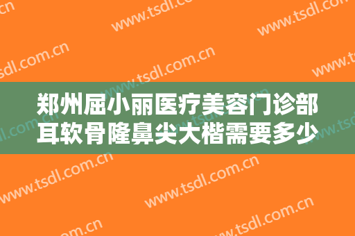 郑州屈小丽医疗美容门诊部耳软骨隆鼻尖大楷需要多少钱?多长时间恢复?