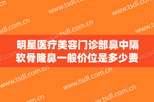 明星医疗美容门诊部鼻中隔软骨隆鼻一般价位是多少费用?怎么样?(整形鼻部费用)