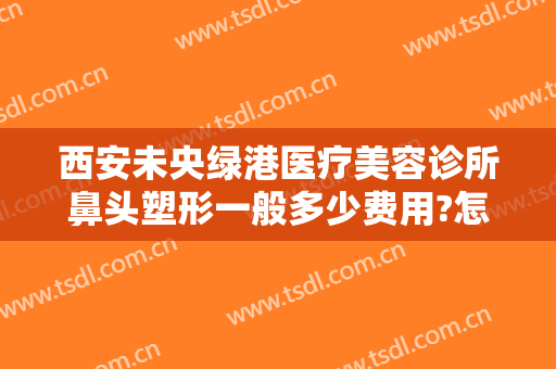 西安未央绿港医疗美容诊所鼻头塑形一般多少费用?怎么样?