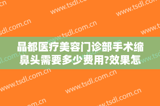 晶都医疗美容门诊部手术缩鼻头需要多少费用?效果怎么样?