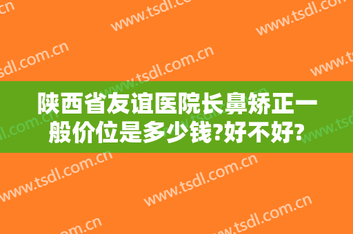 陕西省友谊医院长鼻矫正一般价位是多少钱?好不好?