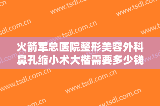 火箭军总医院整形美容外科鼻孔缩小术大楷需要多少钱?效果怎么样?
