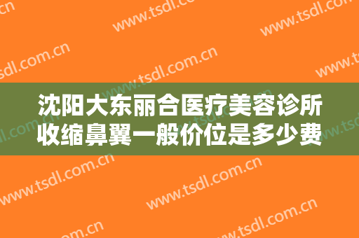 沈阳大东丽合医疗美容诊所收缩鼻翼一般价位是多少费用?效果怎么样?