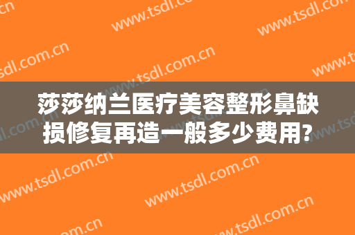 莎莎纳兰医疗美容整形鼻缺损修复再造一般多少费用?可靠吗?