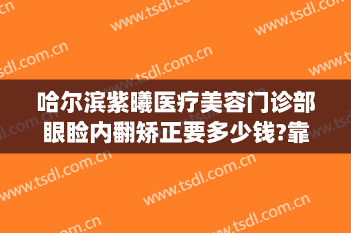 哈尔滨紫曦医疗美容门诊部眼睑内翻矫正要多少钱?靠谱吗?(哈尔滨紫曦整形)