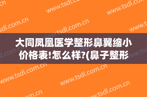 大同凤凰医学整形鼻翼缩小价格表!怎么样?(鼻子整形鼻翼不好看)