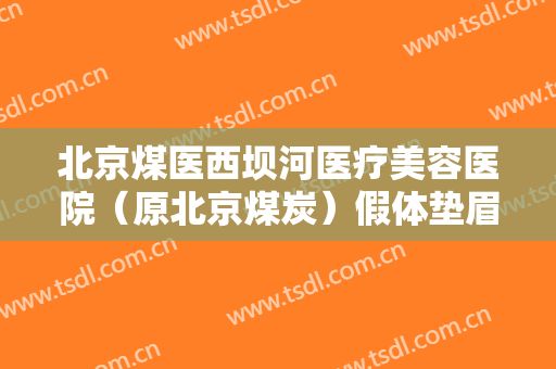 北京煤医西坝河医疗美容医院（原北京煤炭）假体垫眉弓一般多少钱?贵不贵?