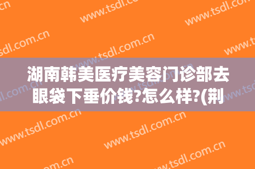 湖南韩美医疗美容门诊部去眼袋下垂价钱?怎么样?(荆州韩式祛眼袋整形多少钱)