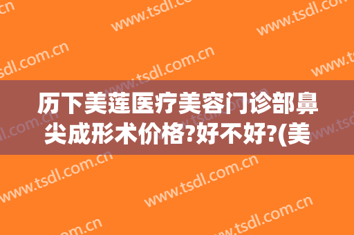 历下美莲医疗美容门诊部鼻尖成形术价格?好不好?(美莲国际整形医疗美容)