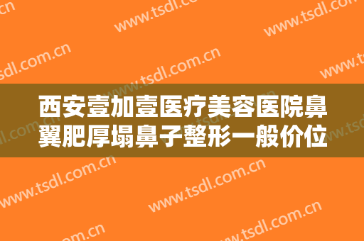 西安壹加壹医疗美容医院鼻翼肥厚塌鼻子整形一般价位是多少钱?靠谱吗?