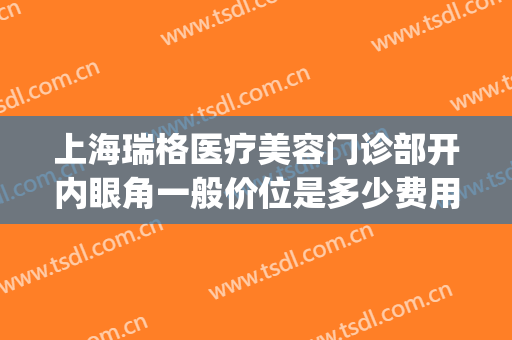 上海瑞格医疗美容门诊部开内眼角一般价位是多少费用?靠谱吗?(上海瑞格整形医院正规吗)
