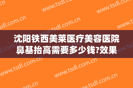 沈阳铁西美莱医疗美容医院鼻基抬高需要多少钱?效果怎么样?(沈阳做鼻子一般多少钱)