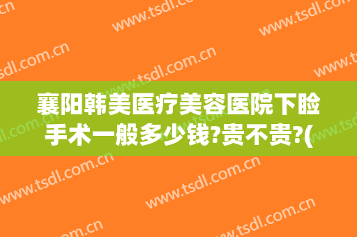 襄阳韩美医疗美容医院下睑手术一般多少钱?贵不贵?(襄阳整形美容费用)