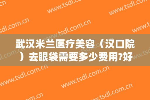 武汉米兰医疗美容（汉口院）去眼袋需要多少费用?好不好?(武汉割眼袋正规医院收费标准)