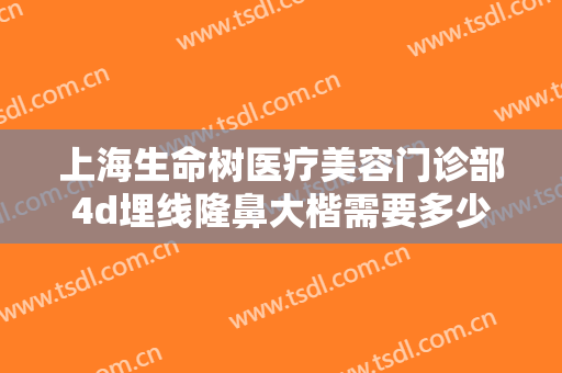 上海生命树医疗美容门诊部4d埋线隆鼻大楷需要多少钱?怎么样?