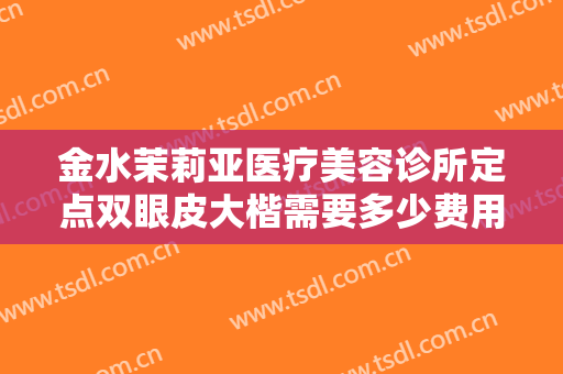 金水茉莉亚医疗美容诊所定点双眼皮大楷需要多少费用?可靠吗?