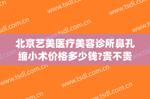 北京艺美医疗美容诊所鼻孔缩小术价格多少钱?贵不贵?(鼻孔整形价钱)