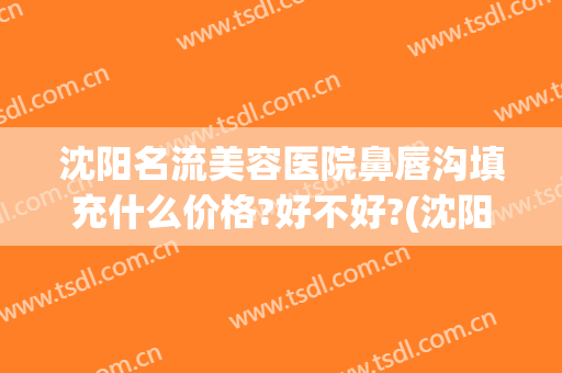 沈阳名流美容医院鼻唇沟填充什么价格?好不好?(沈阳丰胸整形医院哪里好)
