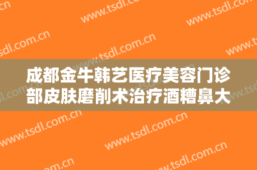 成都金牛韩艺医疗美容门诊部皮肤磨削术治疗酒糟鼻大楷需要多少钱?可靠吗?
