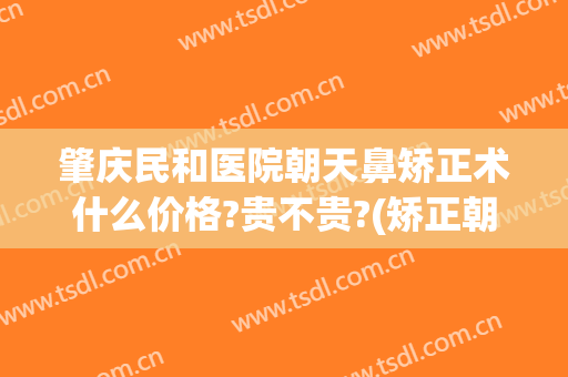 肇庆民和医院朝天鼻矫正术什么价格?贵不贵?(矫正朝天鼻手术要多少钱)