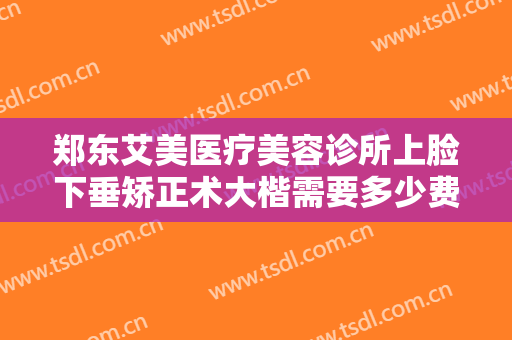 郑东艾美医疗美容诊所上脸下垂矫正术大楷需要多少费用?好不好?