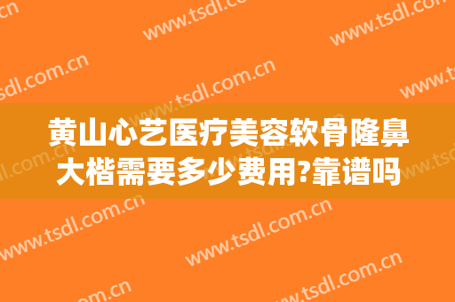 黄山心艺医疗美容软骨隆鼻大楷需要多少费用?靠谱吗?(黄山心艺整形医院)