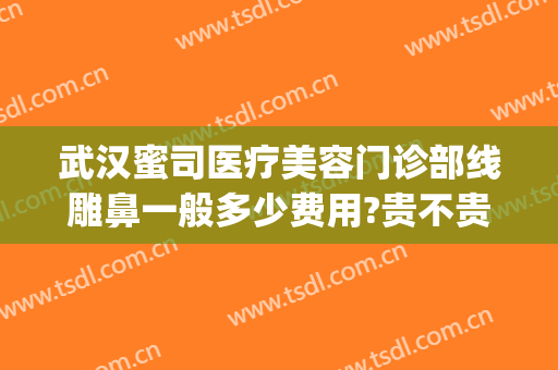 武汉蜜司医疗美容门诊部线雕鼻一般多少费用?贵不贵?(武汉蜜司整形医院正规吗)