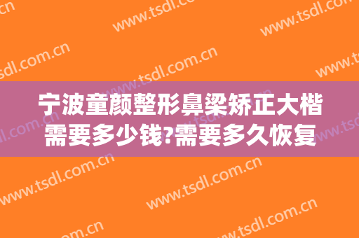 宁波童颜整形鼻梁矫正大楷需要多少钱?需要多久恢复?(宁波童颜整形价格表)