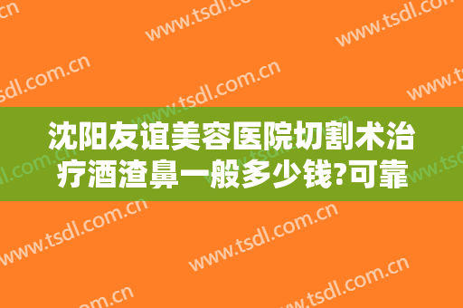 沈阳友谊美容医院切割术治疗酒渣鼻一般多少钱?可靠吗?