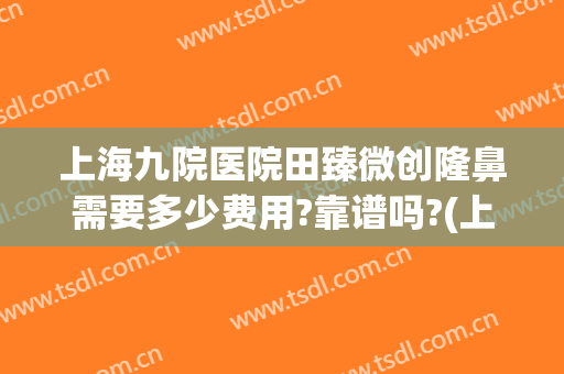 上海九院医院田臻微创隆鼻需要多少费用?靠谱吗?(上海九院隆鼻子大概多少费用)