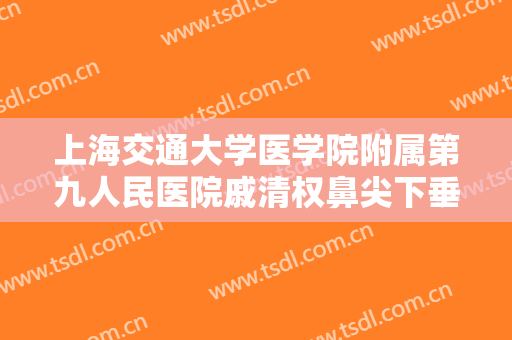 上海交通大学医学院附属第九人民医院戚清权鼻尖下垂整形一般价位是多少?好不好?