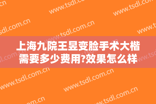 上海九院王昱变脸手术大楷需要多少费用?效果怎么样?