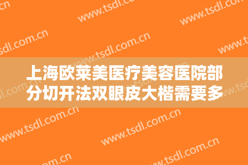 上海欧莱美医疗美容医院部分切开法双眼皮大楷需要多少钱?多长时间恢复?