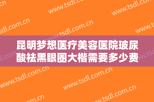 昆明梦想医疗美容医院玻尿酸祛黑眼圈大楷需要多少费用?效果怎么样?