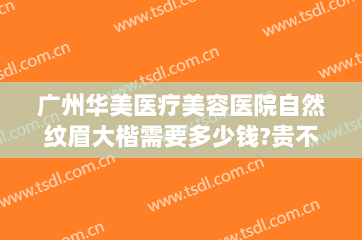 广州华美医疗美容医院自然纹眉大楷需要多少钱?贵不贵?(华美医疗美容医院的纹眉价格)