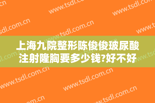 上海九院整形陈俊俊玻尿酸注射隆胸要多少钱?好不好?