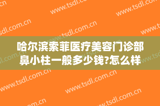 哈尔滨索菲医疗美容门诊部鼻小柱一般多少钱?怎么样?(索菲医疗整形医院怎么样)