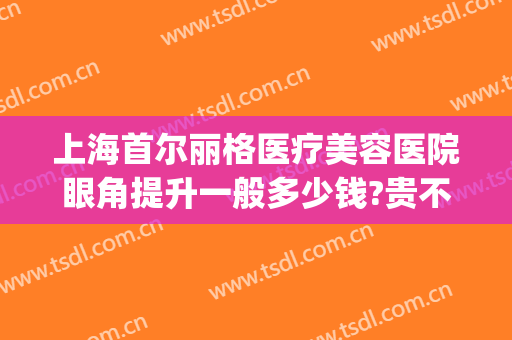 上海首尔丽格医疗美容医院眼角提升一般多少钱?贵不贵?(上海首尔丽格双眼皮修复)