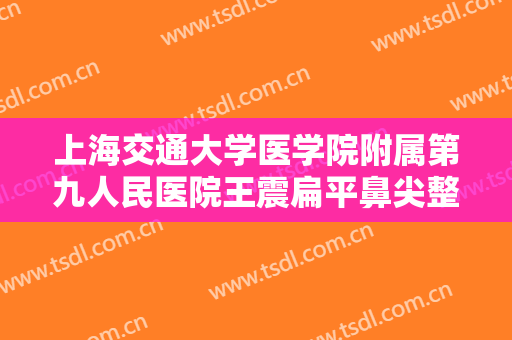 上海交通大学医学院附属第九人民医院王震扁平鼻尖整形要多少钱?怎么样?