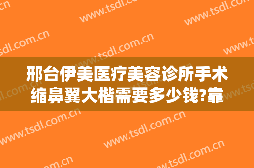邢台伊美医疗美容诊所手术缩鼻翼大楷需要多少钱?靠谱吗?(邢台医美整形医院)