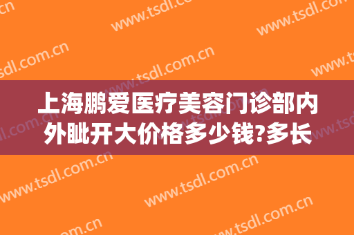 上海鹏爱医疗美容门诊部内外眦开大价格多少钱?多长时间恢复?(鹏爱医疗整形医院上海)
