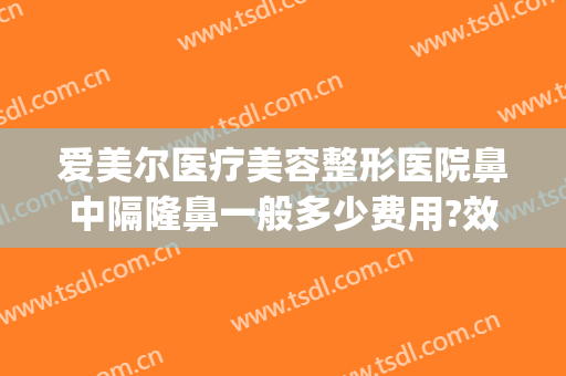 爱美尔医疗美容整形医院鼻中隔隆鼻一般多少费用?效果怎么样?(美容医院隆鼻多少钱)
