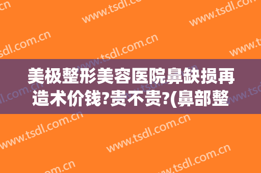 美极整形美容医院鼻缺损再造术价钱?贵不贵?(鼻部整形修复多少钱)